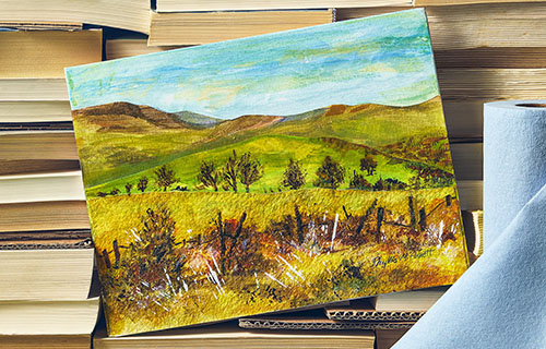 Technique Landscape Drawing Art Set, Digital Lessons, Level 3